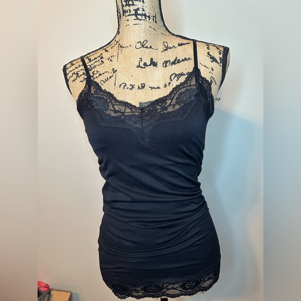 Poof! Black Lace Camisole M/L